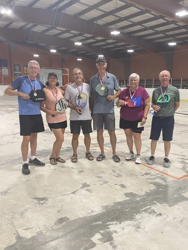 Photos of pickleball players from Kind Of A Big Dill tournament 2024